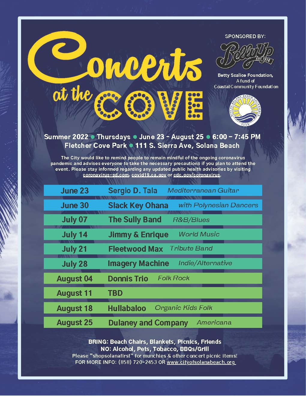 Concerts at the Cove Solana Beach